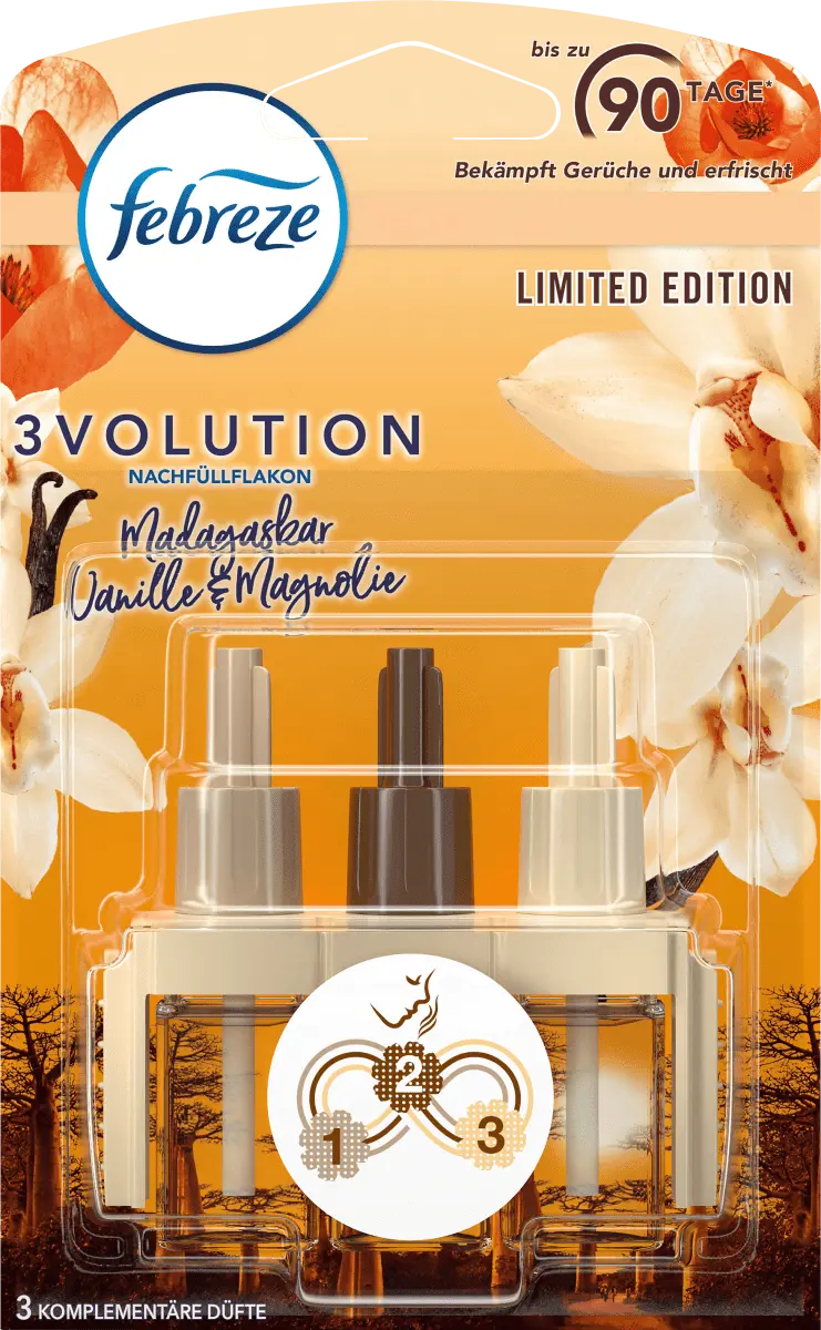 

Ароматический штекер освежителя воздуха 3 Volution Madagascar Vanilla сменный блок 20 мл Febreze