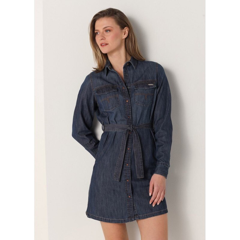 

Короткое платье Lois Jeans Long Sleeve, синий