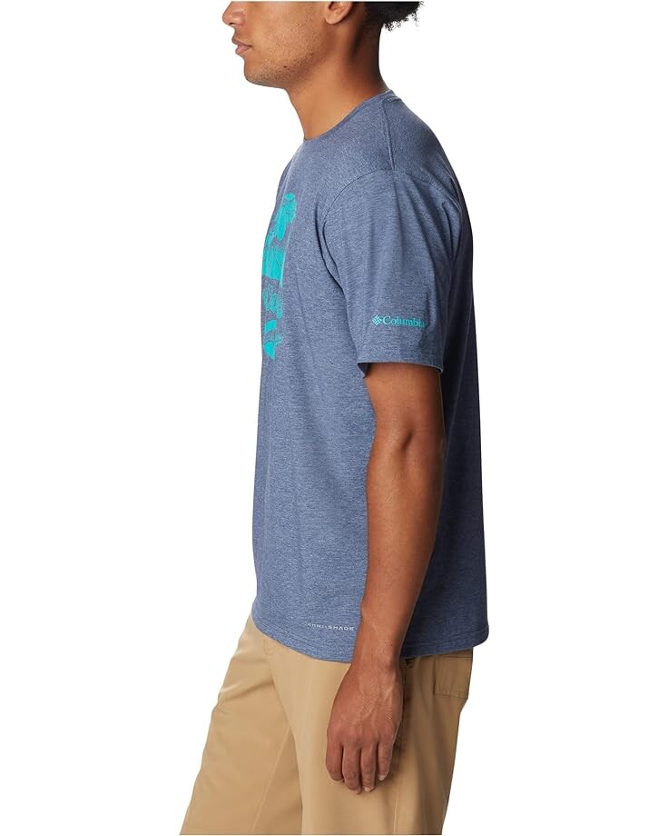 

Футболка Columbia Sun Trek Short Sleeve Graphic Tee, цвет Dark Mountain/Stippled Scene Graphic