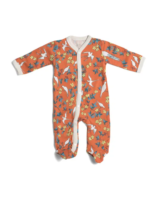 

Комбинезон Enchanted Leaves для новорожденных Apple Park, цвет Orange