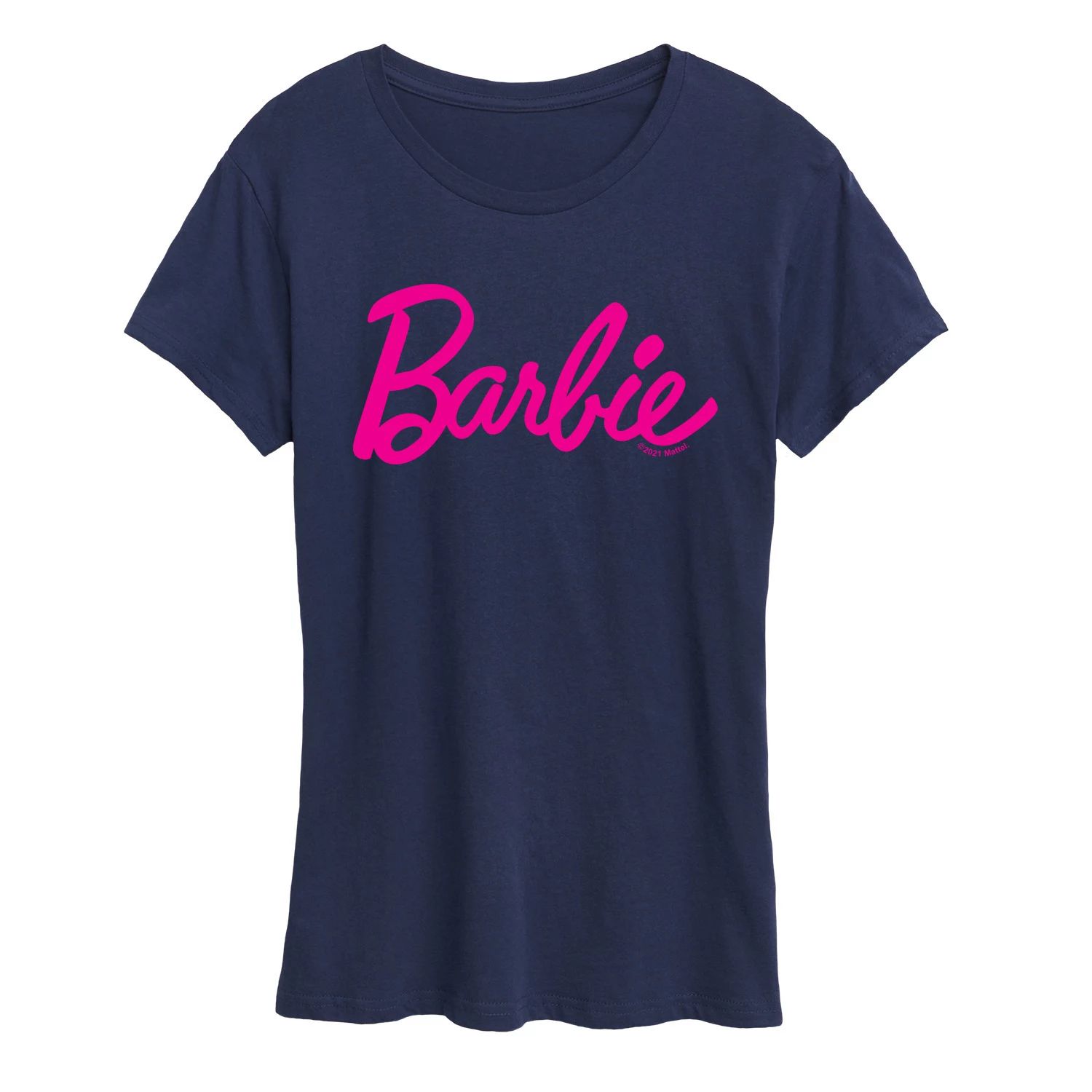 Классическая футболка с логотипом Barbie для юниоров Licensed Character, темно-синий классическая футболка с логотипом barbie для юниоров licensed character