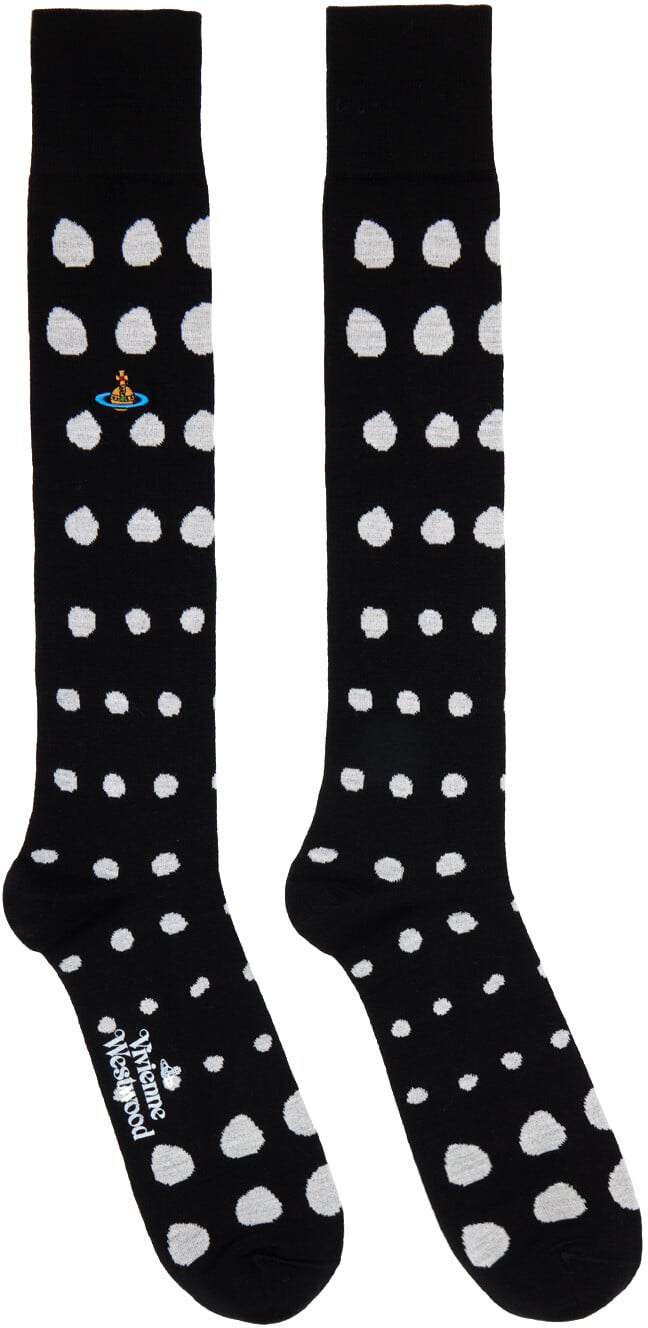 

Черные носки в горошек Vivienne Westwood