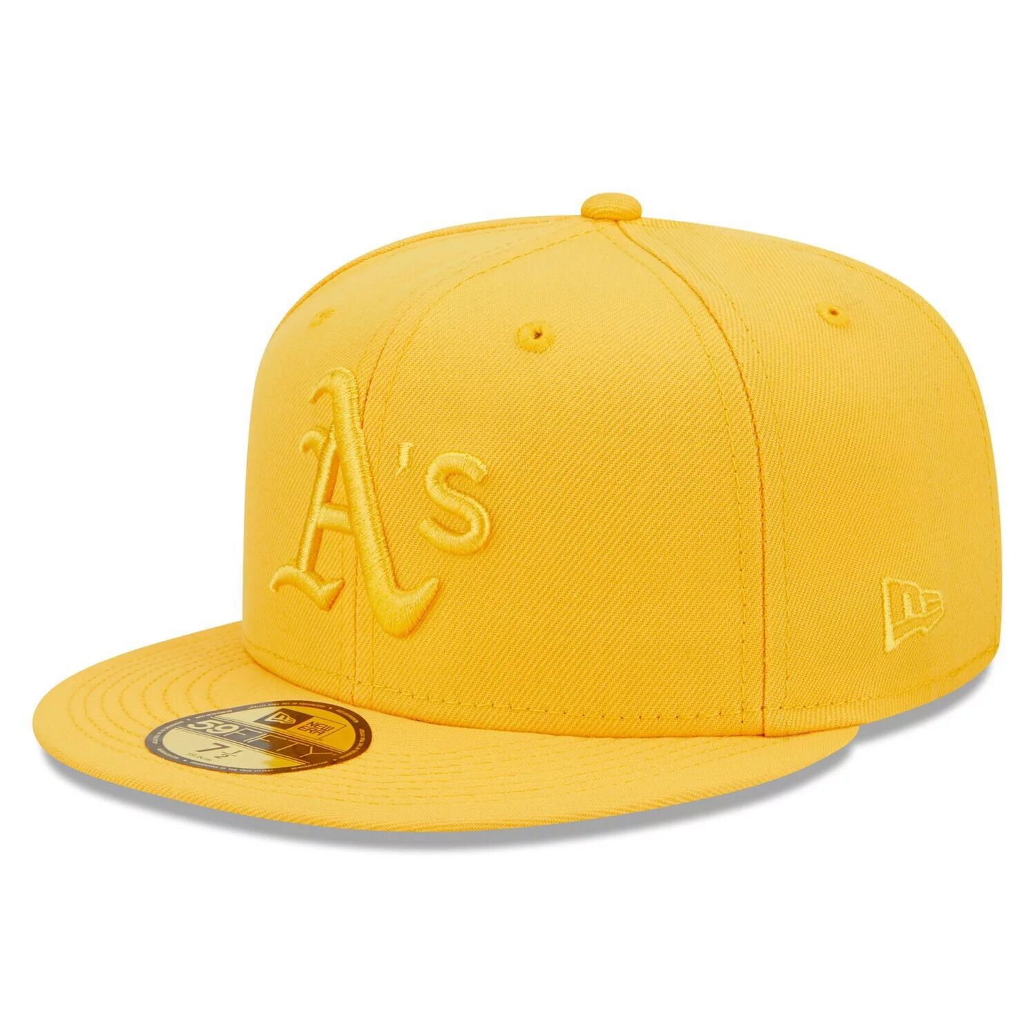 

Мужская приталенная шляпа New Era Gold Oakland Athletics в тон 59FIFTY