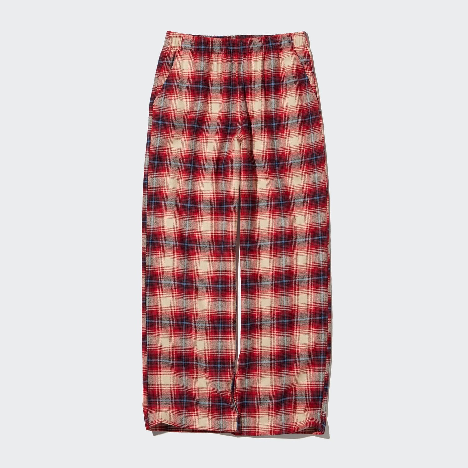 

Брюки UNIQLO с начесом, красный