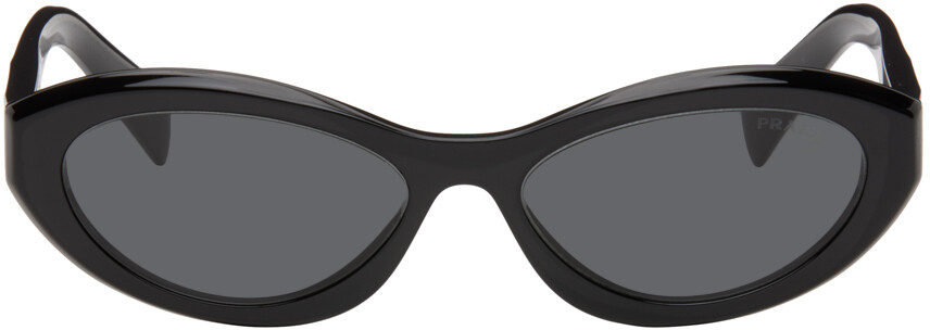 

Черные солнцезащитные очки-символы Prada Eyewear, цвет Black