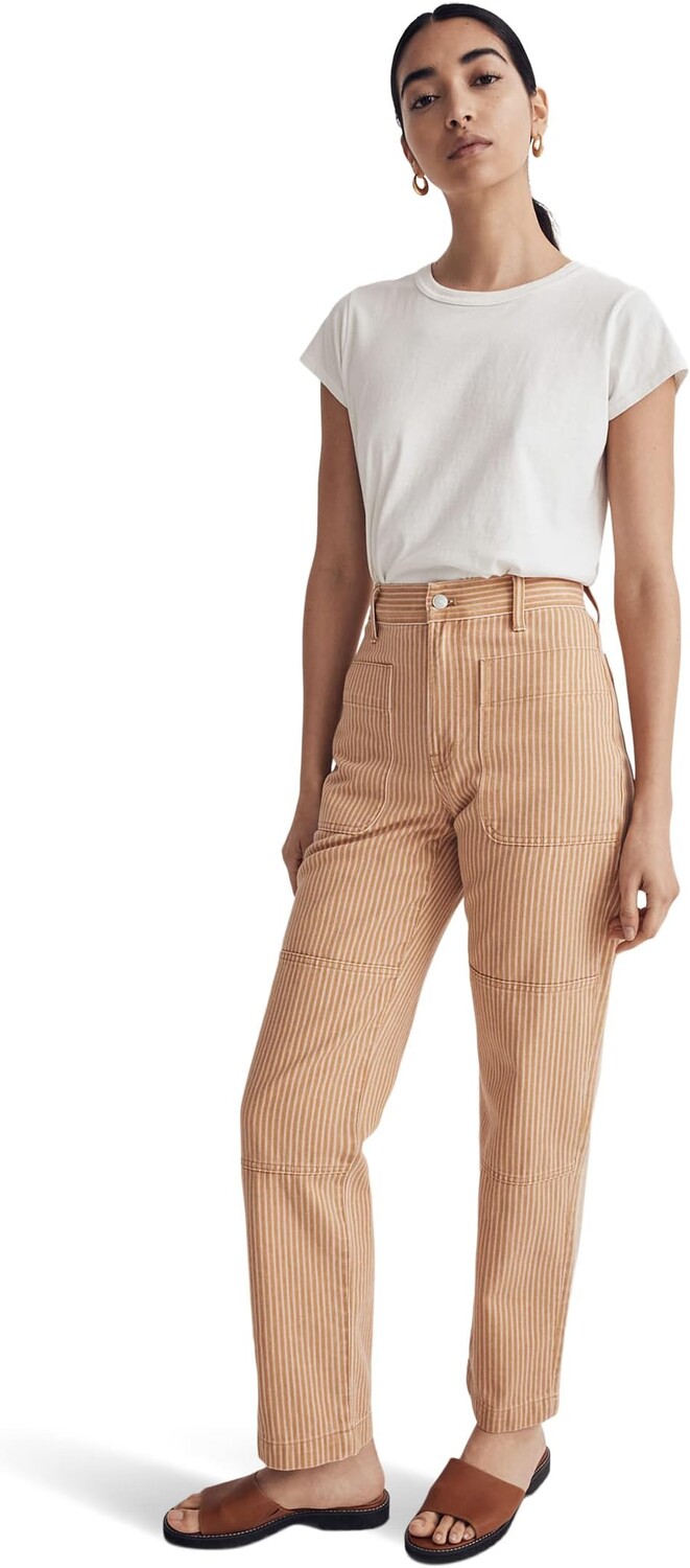 

Джинсы Perfect Vintage Straight Jeans with Novelty Pocket in Earthen Gold Madewell, цвет Earthen Gold
