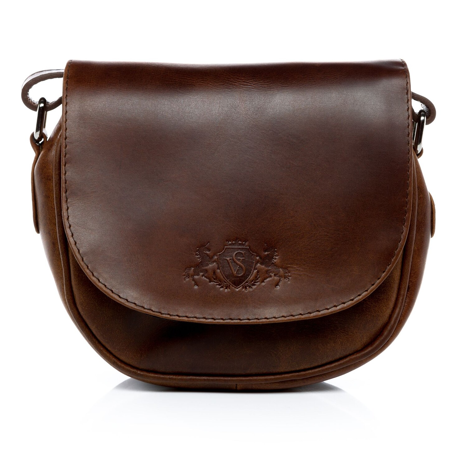 

Сумка через плечо SID & VAIN Leder Umhängetasche Leder Damen BRIGHTON, коричневый