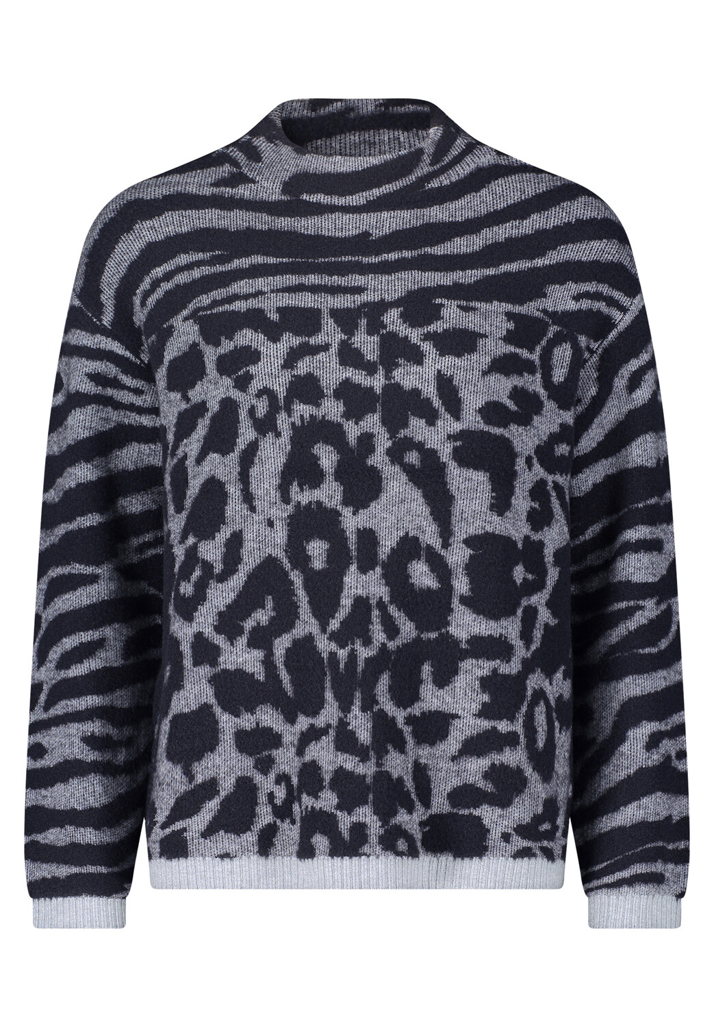 

Свитер Betty Barclay Strick mit Leoprint, цвет Patch Grey/Grey