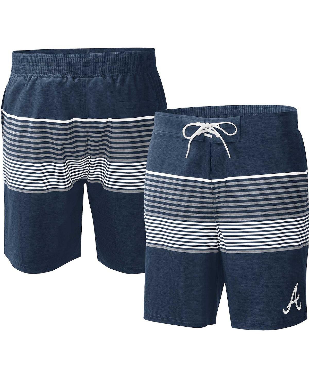 Мужские темно-синие шорты для плавания Atlanta Braves Coastline Volley G-III Sports by Carl Banks цена и фото