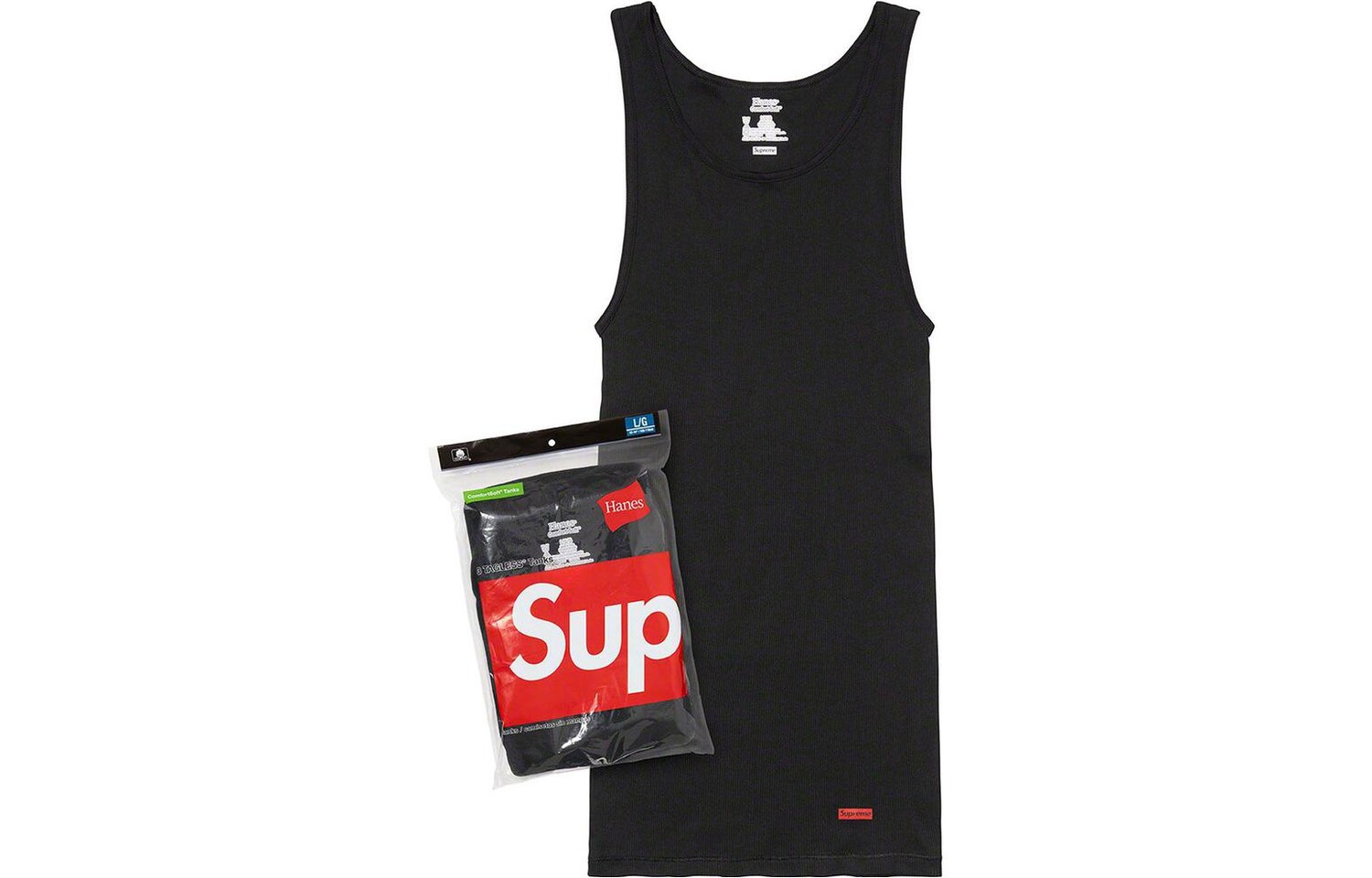 

Майка унисекс Supreme X HANES, белый