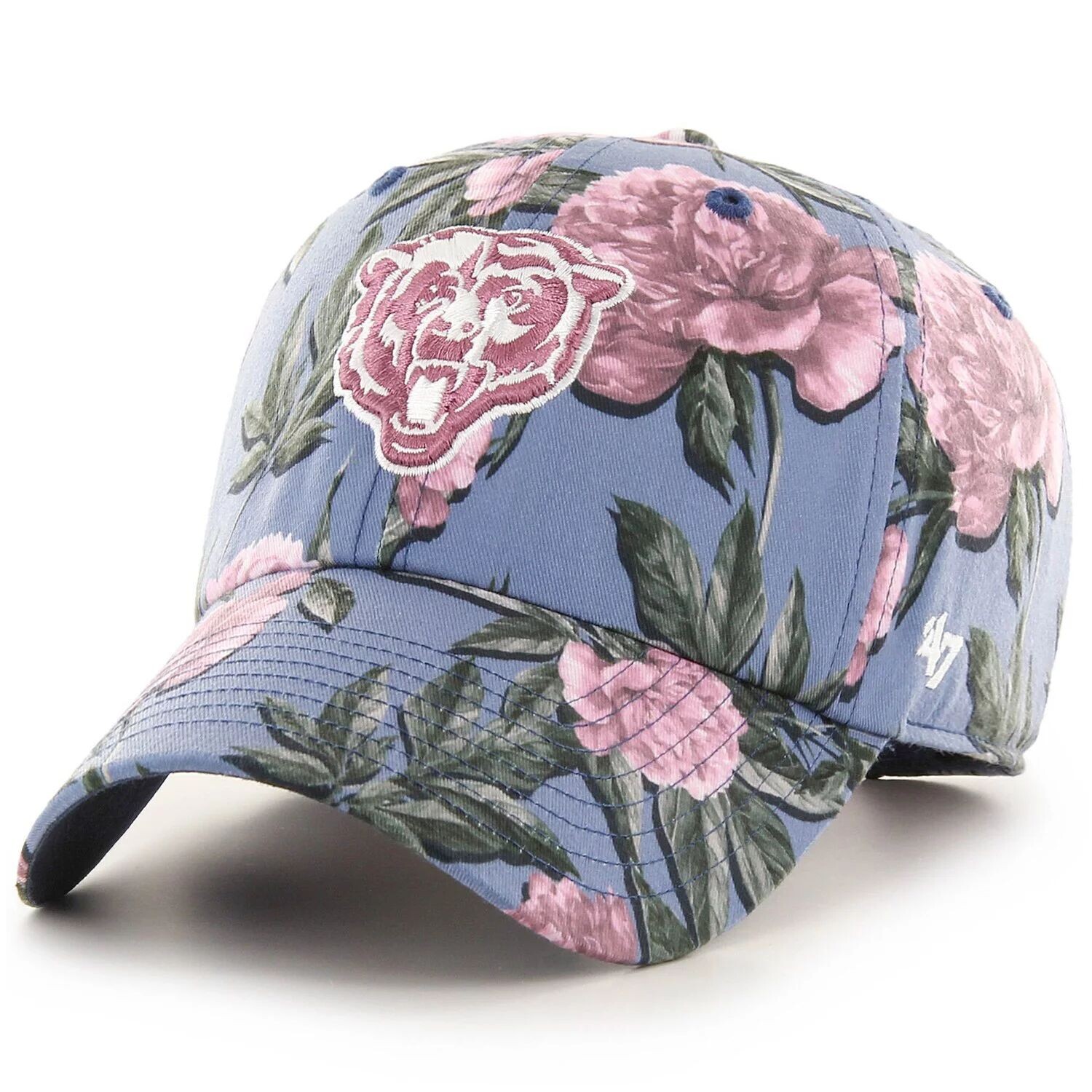 

Женская регулируемая шляпа Blue Chicago Bears Peony '47 Blue Up