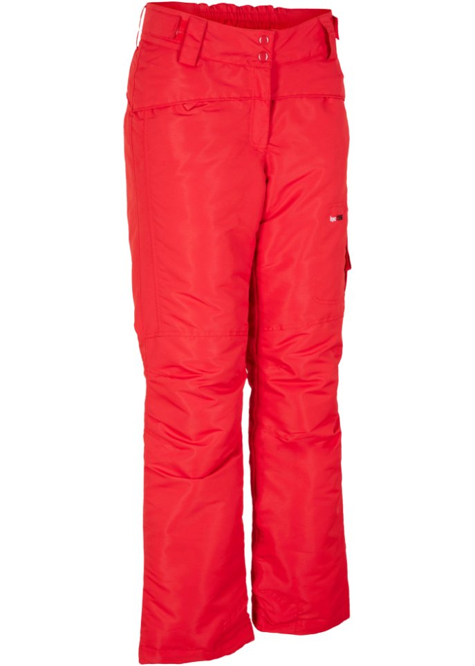 Лыжные функциональные термобрюки прямые Bpc Bonprix Collection, красный