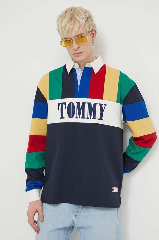 

Хлопковый лонгслив Archive Games Tommy Jeans, мультиколор