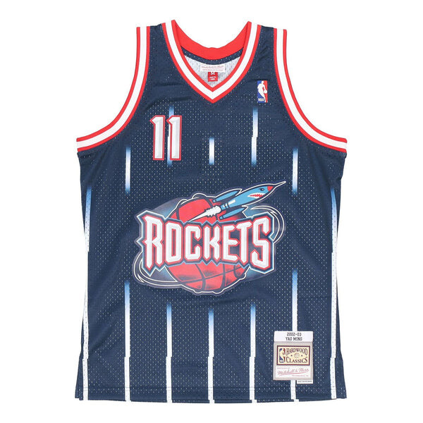 Майка Mitchell & Ness NBA Swingman Jersey 'Houston Rockets - Yao Ming 2002/03', синий nba youth houston rockets 13 james harden basketball jersey retro swingman mesh stitched kids wear jerseys statement edition