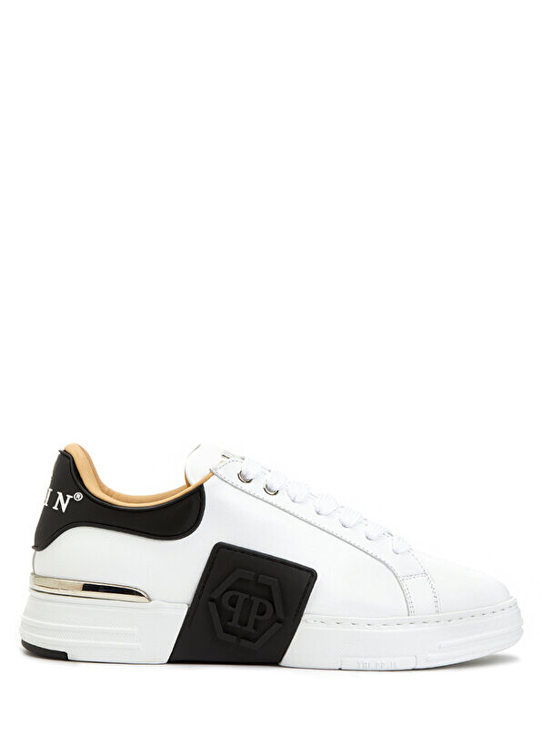 

Мужские кожаные кроссовки phantom white logo Philipp Plein