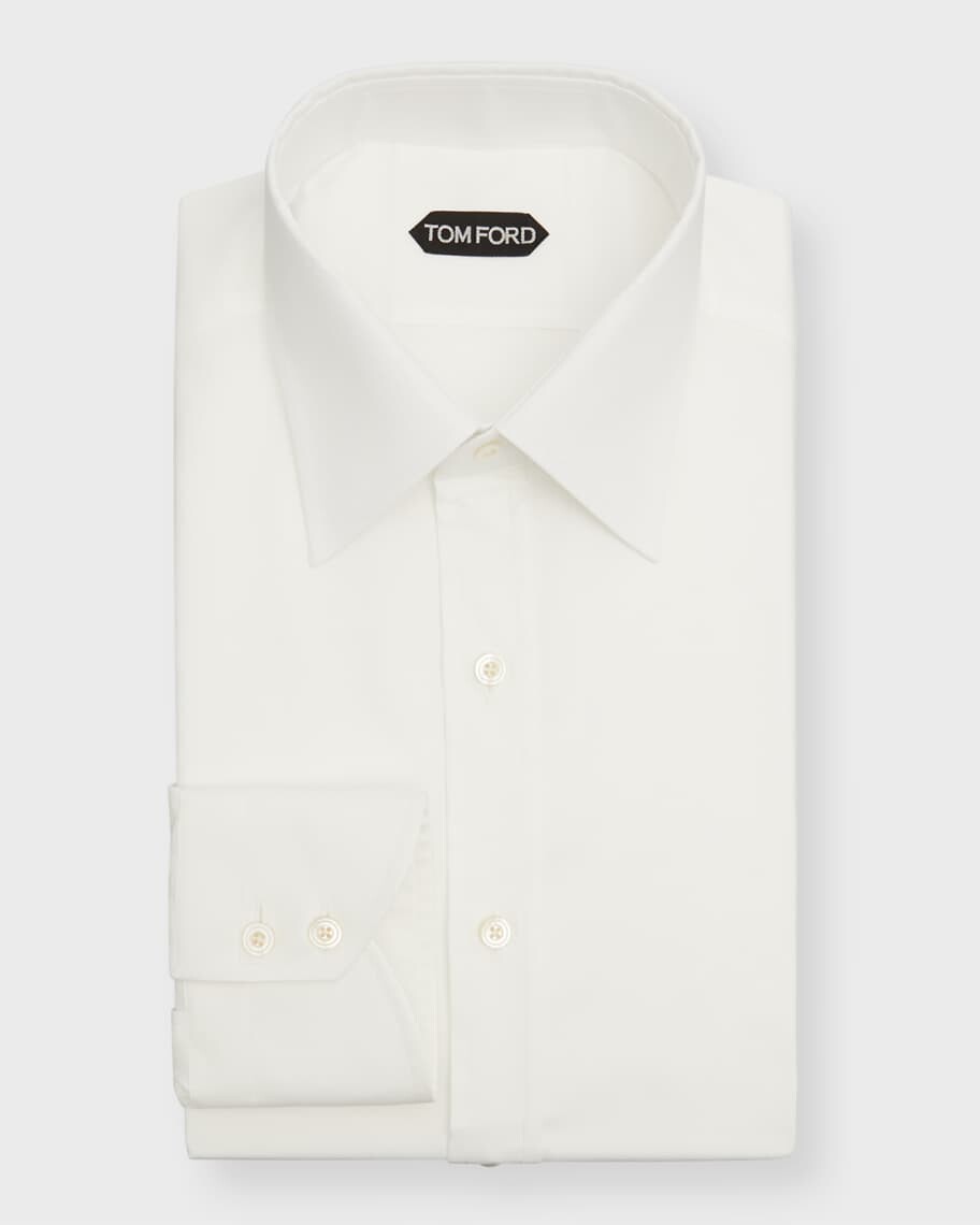Мужская классическая рубашка Slim Fit из хлопка TOM FORD