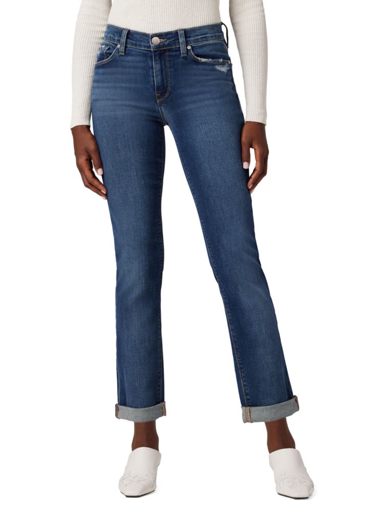 цена Прямые джинсы до щиколотки со средней посадкой Nico Hudson, цвет Elemental