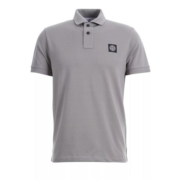 

Футболка poloshirt Stone Island, серебряный