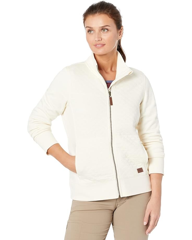 

Толстовка L.L.Bean Petite Quilted Full Zip, кремовый, Бежевый