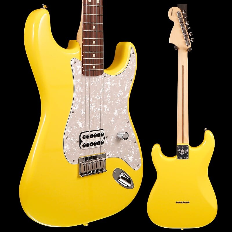 

Электрогитара Fender Tom DeLonge Stratocaster Electric, Graffiti Yellow 6lbs 15.8oz
