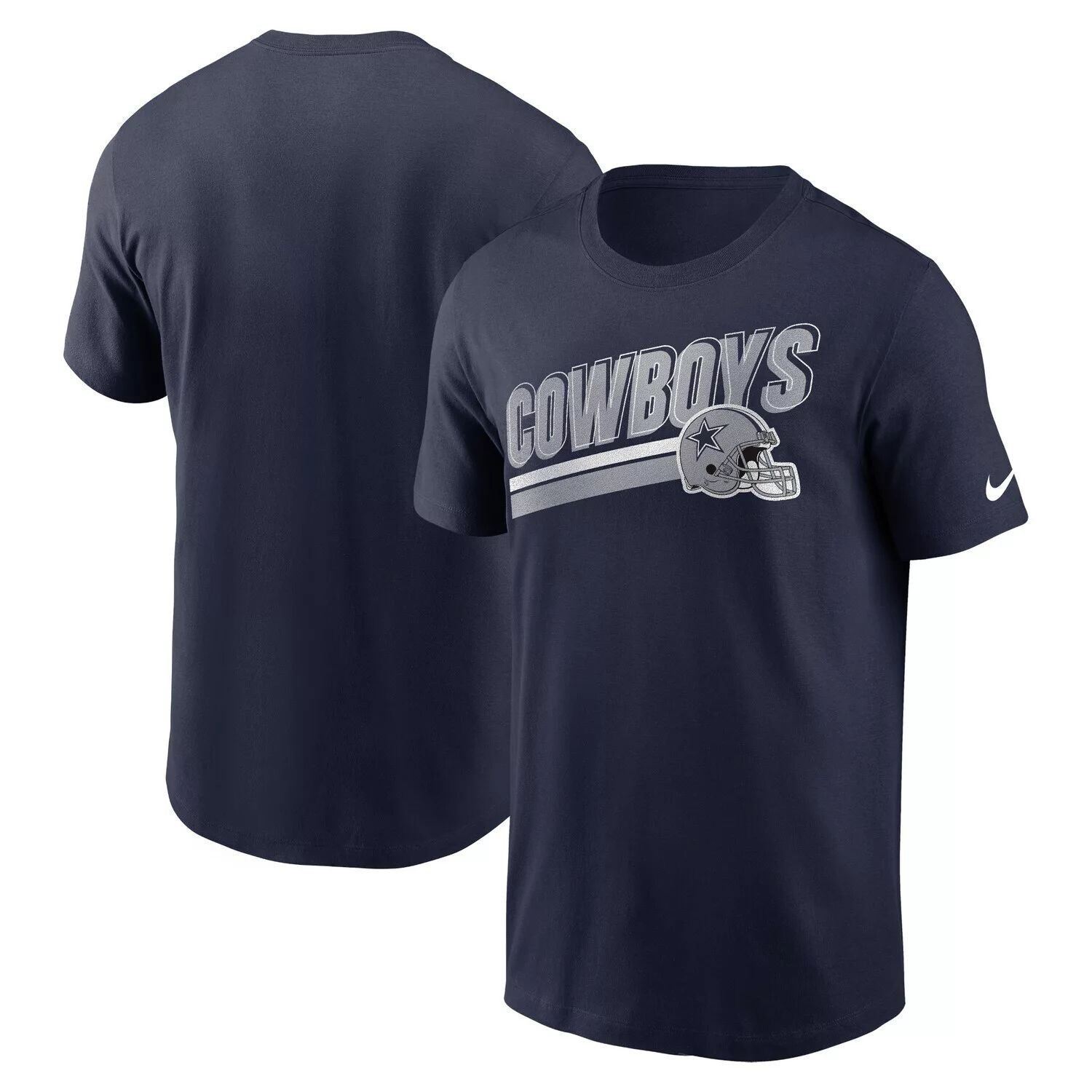 

Мужская темно-синяя футболка Dallas Cowboys Essential Blitz Lockup Nike
