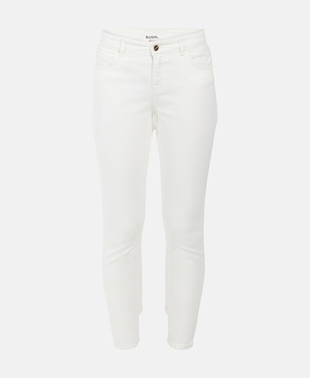 

Джинсы узкого кроя Blugirl Blumarine, цвет Wool White