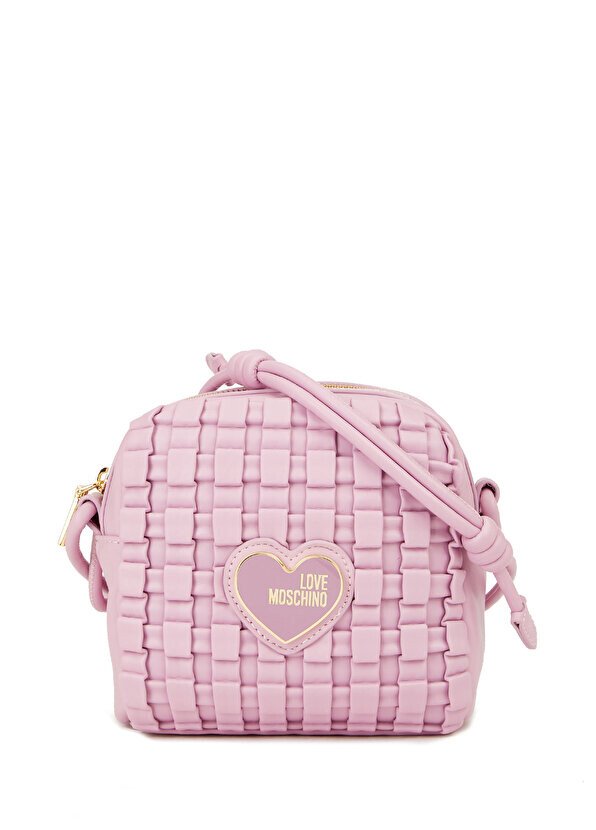 

Фиолетовая женская сумка с логотипом Love Moschino