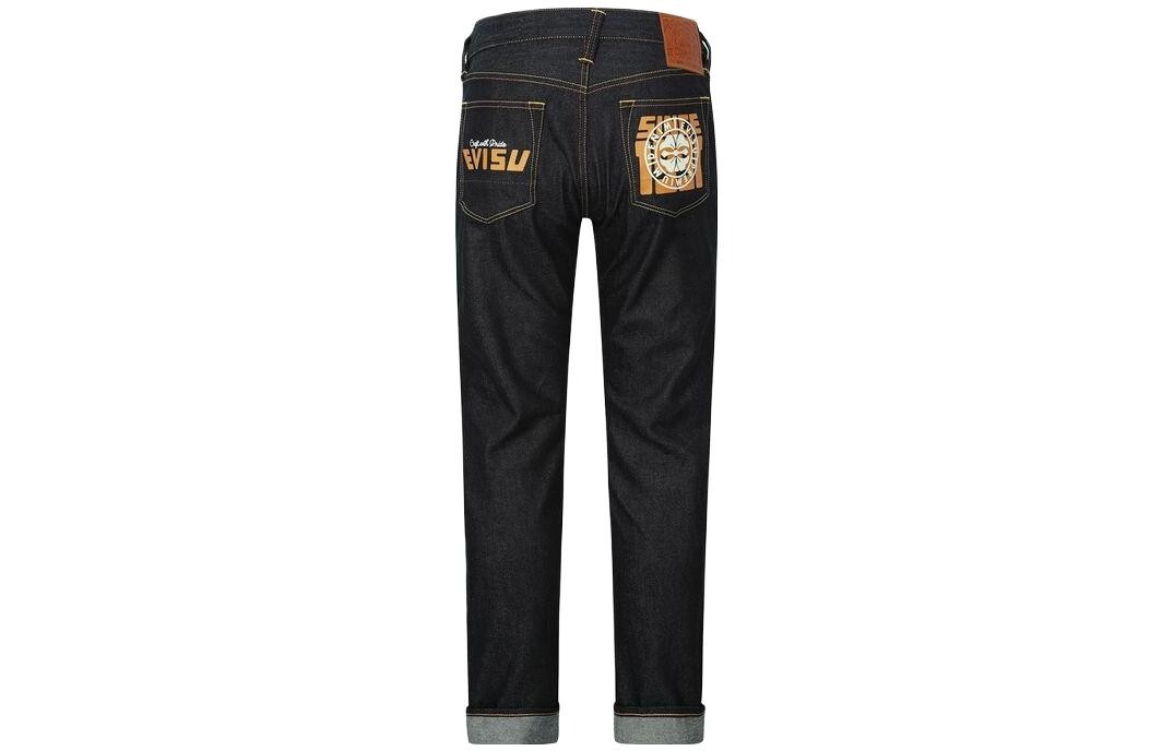

Джинсы мужские деним синие Evisu, синий