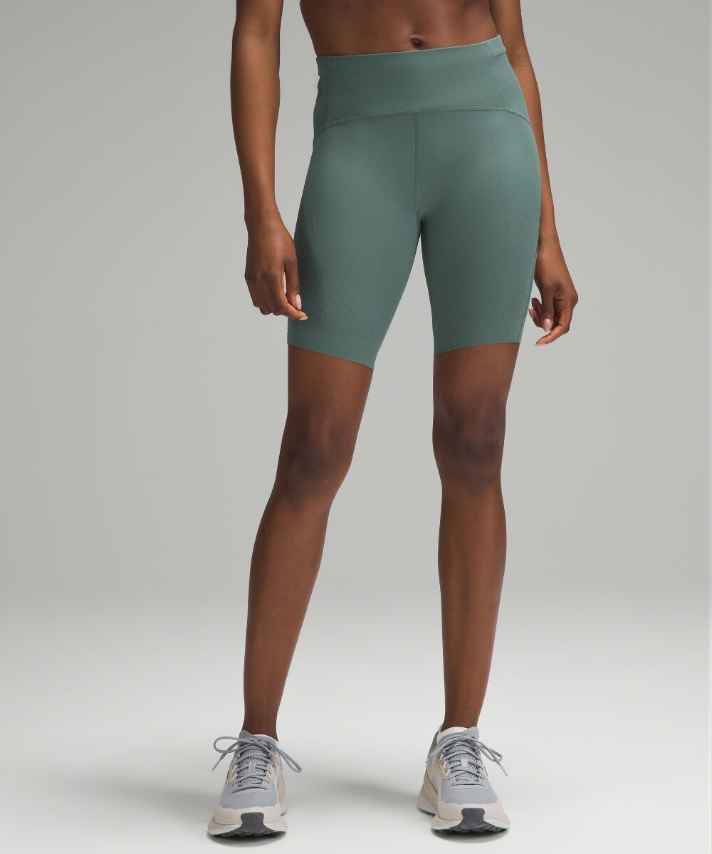 

Шорты SenseKnit для бега с высокой посадкой Lululemon, зеленый