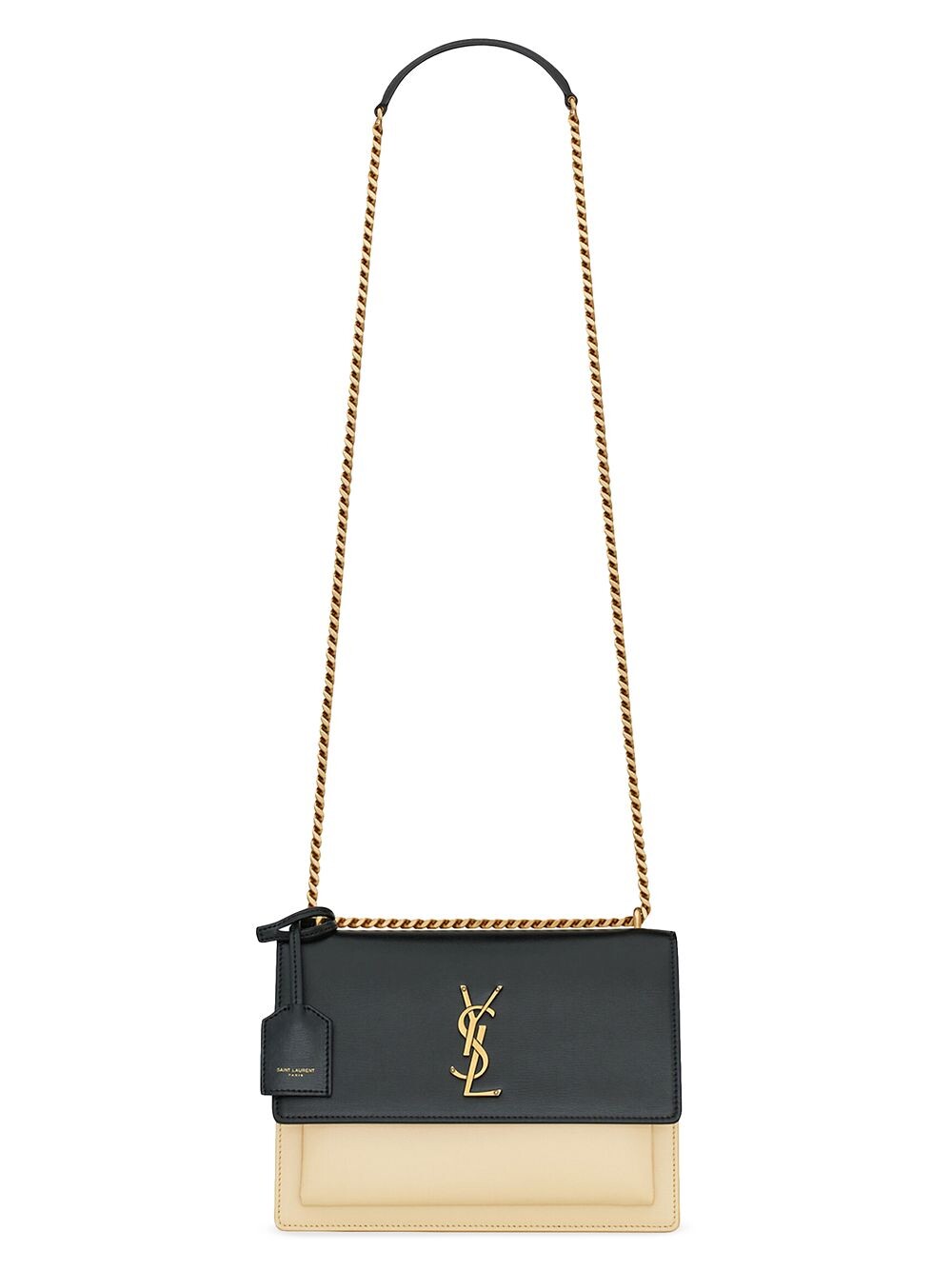 

Сумка Sunset среднего размера с цепочкой из гладкой кожи Saint Laurent