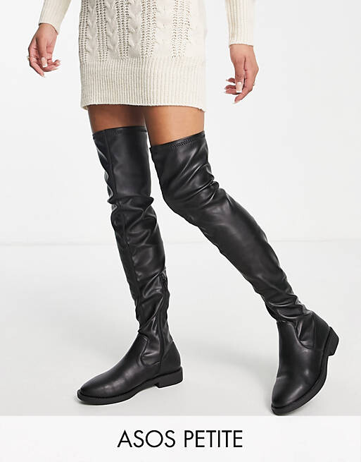 

Черные ботфорты ASOS DESIGN Petite Kalani