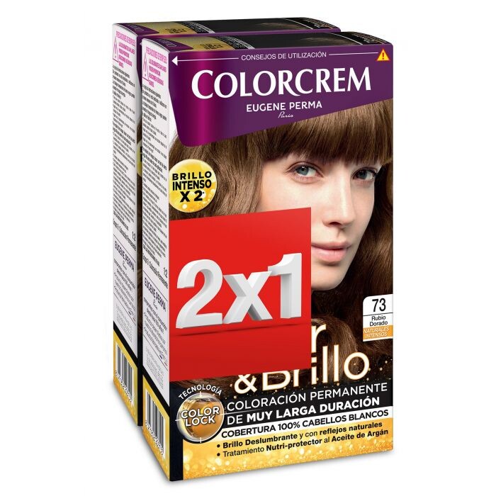 

Краска для волос Tintes Pack 2x1 Colorcrem, 73 Rubio Dorado