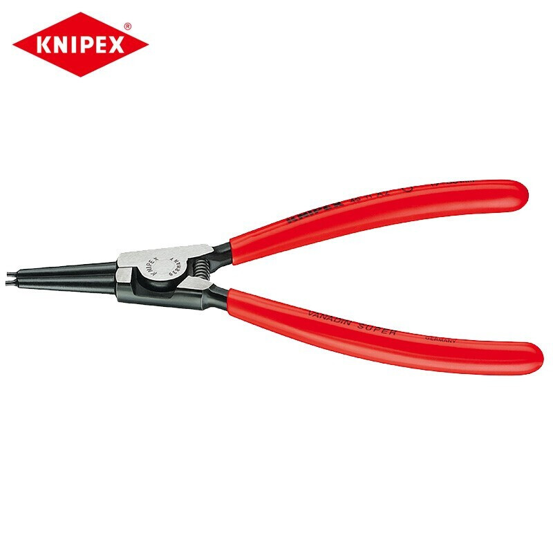 KNIPEX 40-100 мм Клещи для наружных стопорных колец Клещи для наружных стопорных колец для внутреннего стопорного кольца Пружинные клещи 46 11 A3 (срок поставки 4-8 недель) по индивидуальному заказу