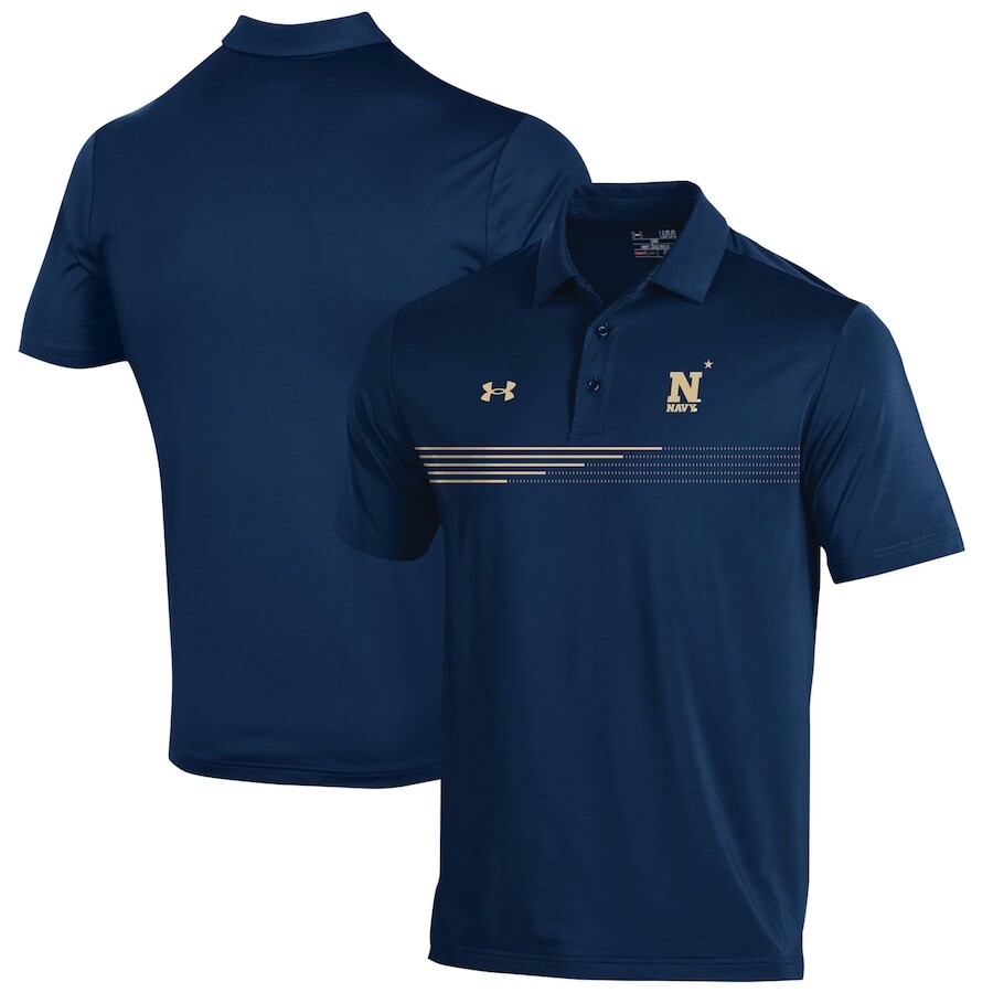 

Поло с коротким рукавом Under Armour Navy Midshipmen, нави