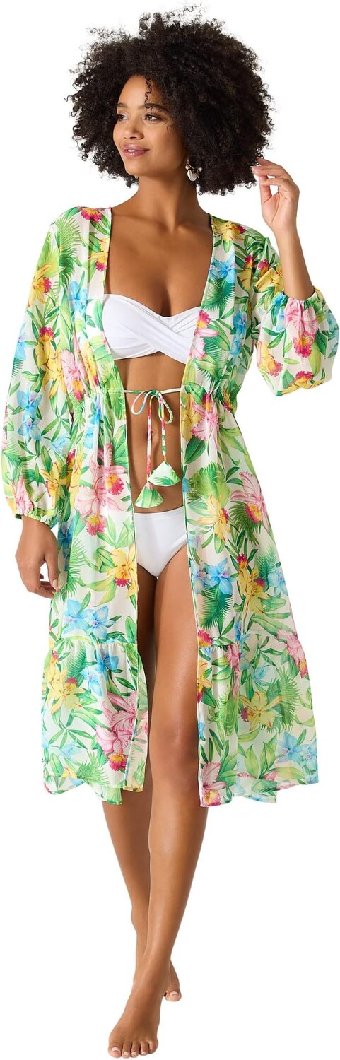

Накидка Orchid Garden Open Front Duster Tommy Bahama, белый