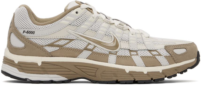 

Бело-хаки кроссовки Nike P-6000