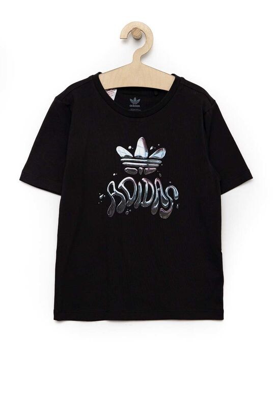

Хлопковая футболка adidas Originals, черный