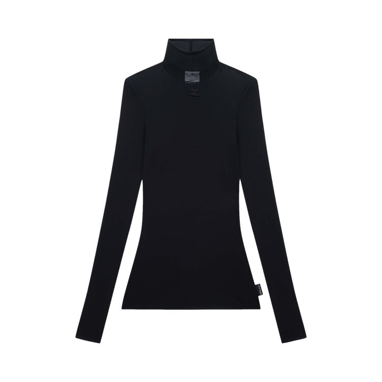 

Топ Courrèges Second Skin Mock Neck 'Black', черный