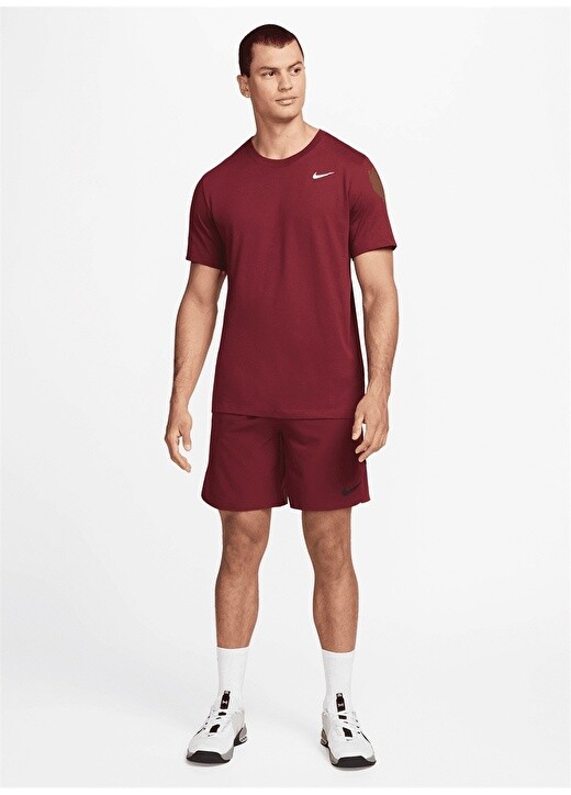 

Однотонная красно-розовая мужская футболка с круглым вырезом Nike, Красный