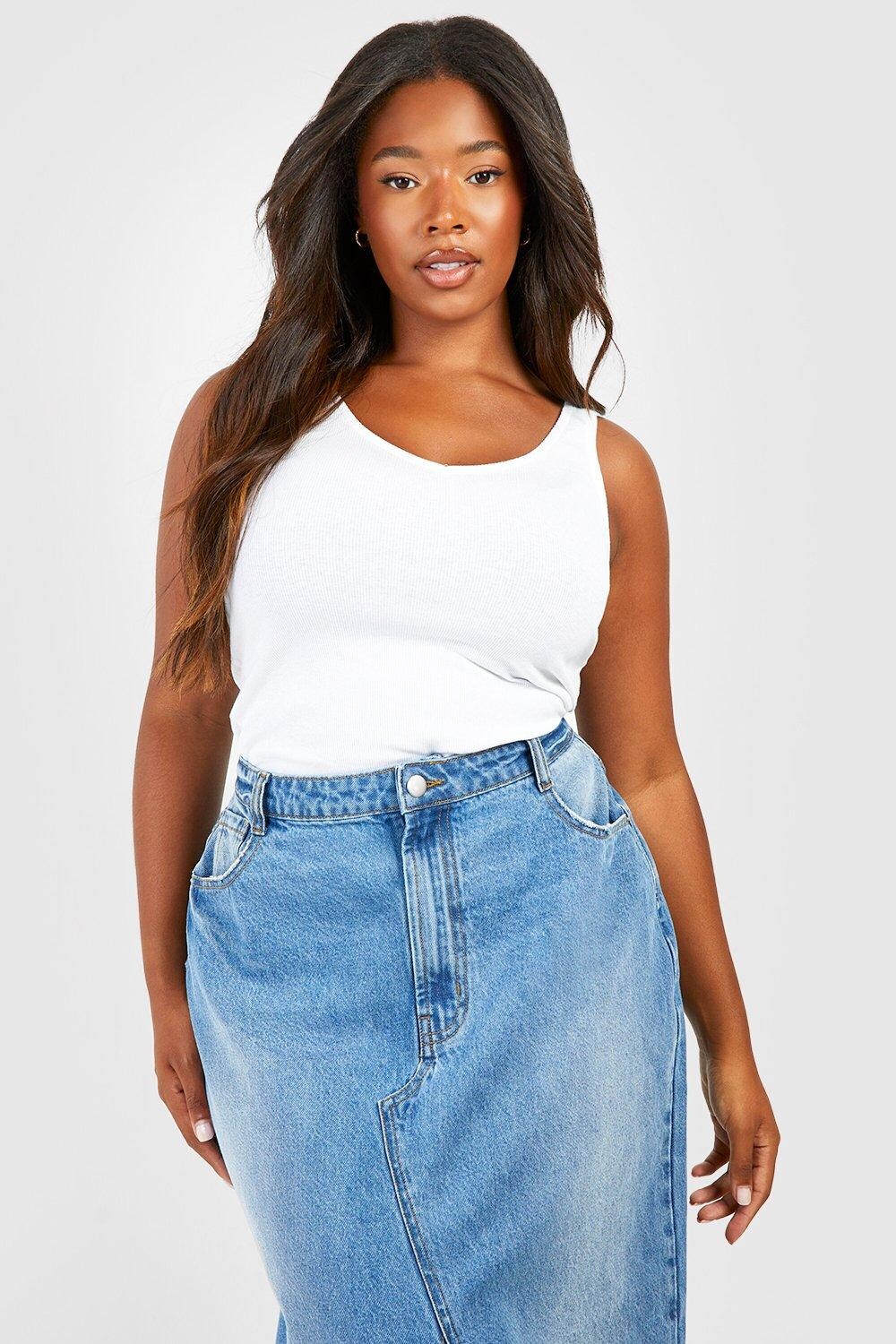 

Боди plus верхняя майка Boohoo, белый