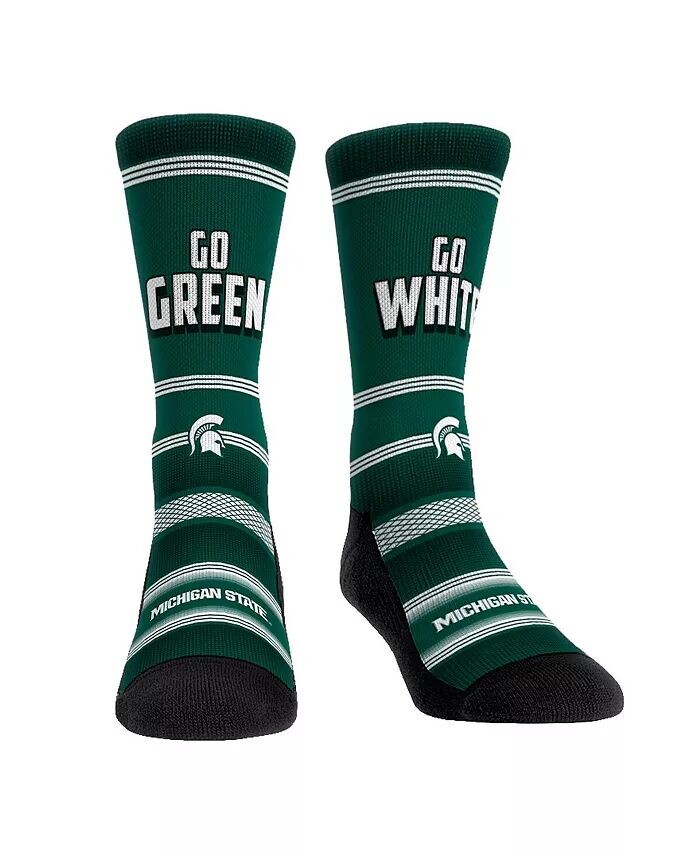 

Мужские и женские носки Michigan State Spartans Team Slogan Crew Socks Rock 'Em, мультиколор