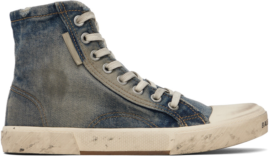 

Balenciaga Blue Paris Высокие кеды