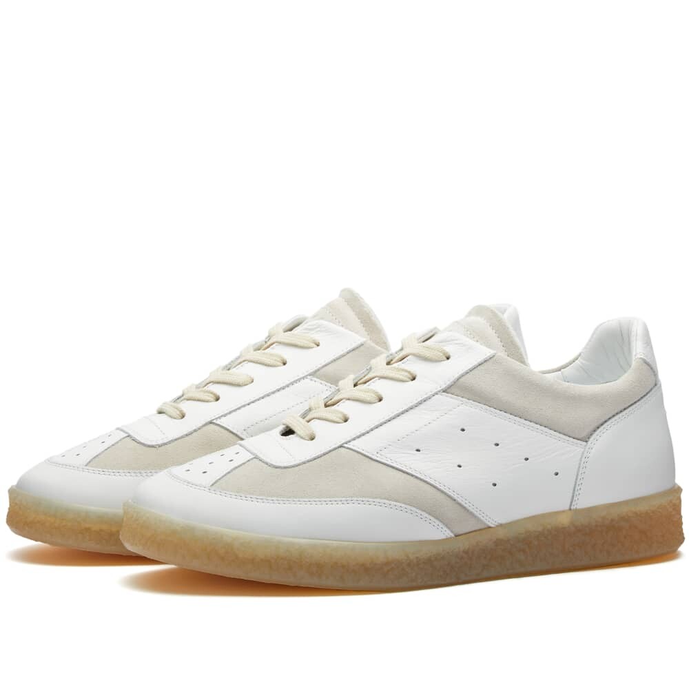 

Кожаные кроссовки MM6 Maison Margiela, белый