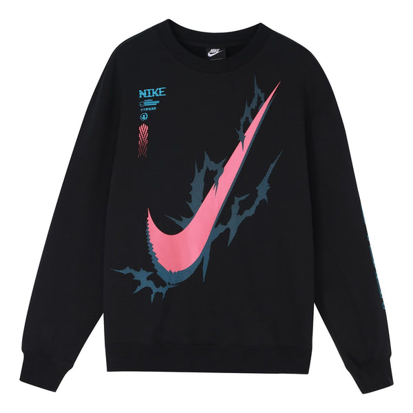 Толстовка Nike x LPL Crossover Casual Sports Round Neck Pullover Knit Black, черный толстовка men s nike casual sports loose round neck pullover black черный