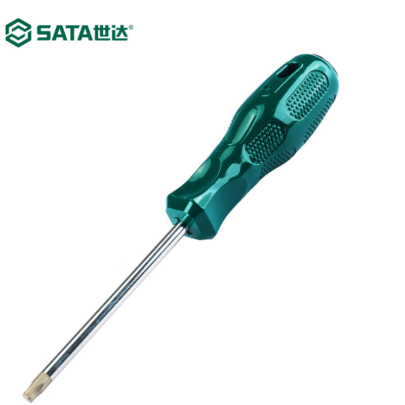 Отвертка SATA 61103 Отвертка Torx с резиновой ручкой, звездообразная отвертка Torx с сильным магнитом T20x100 мм