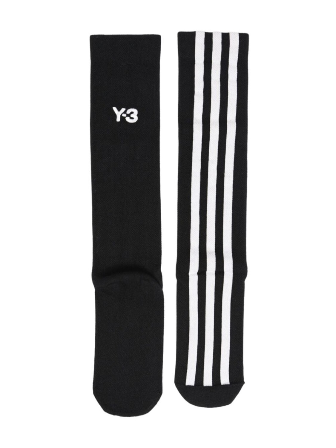 

Y-3 носки с тремя полосками и логотипом, черный