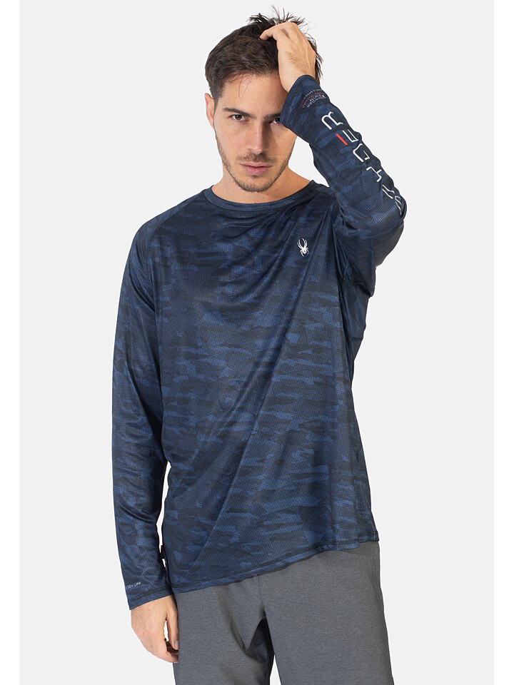 

Рубашка SPYDER Trainingsshirt, темно-синий