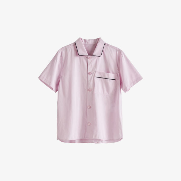 цена Пижамная рубашка из органического хлопка с контрастной отделкой Hay, розовый