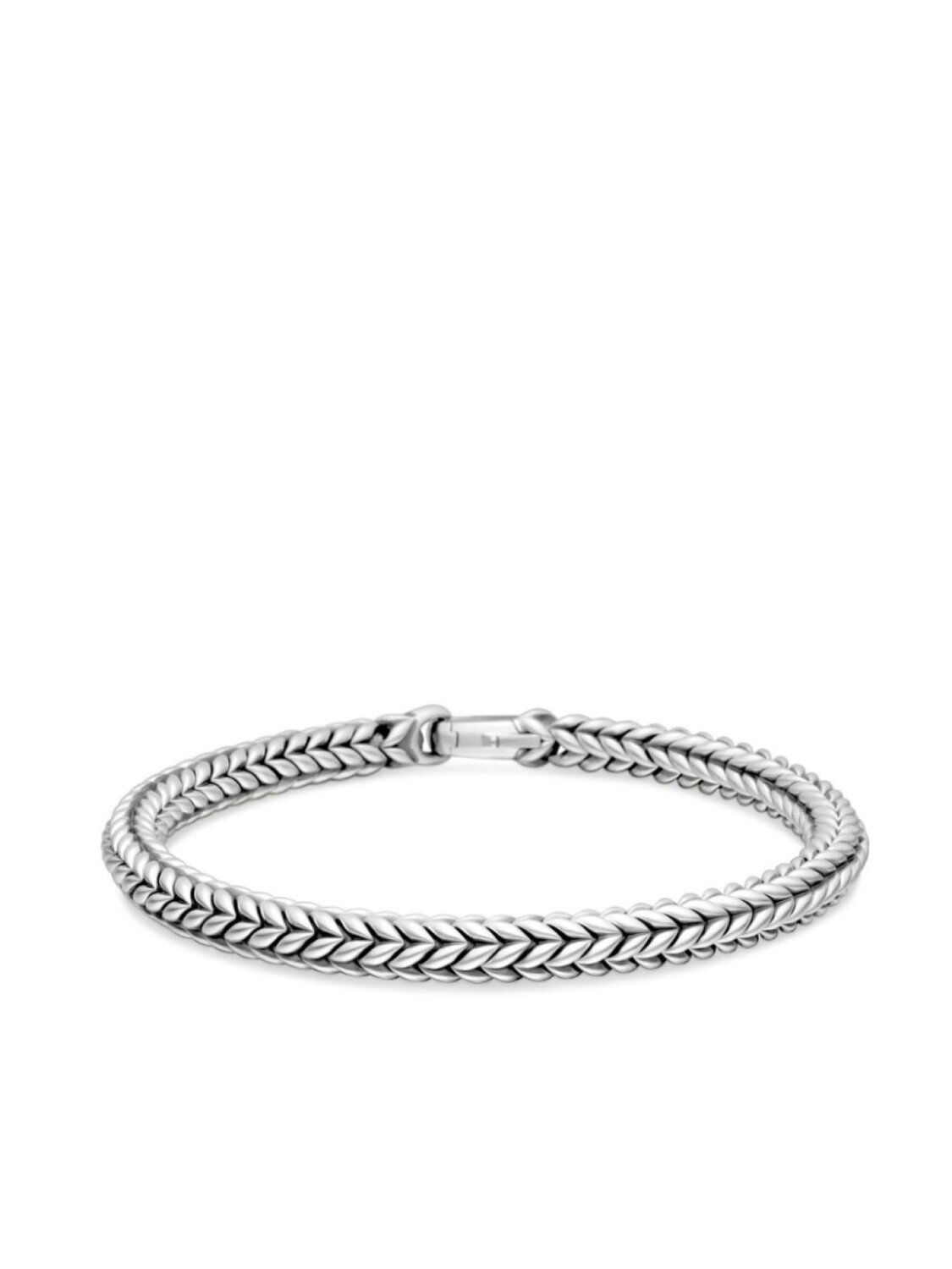 

Браслет Chevron из стерлингового серебра David Yurman, серебряный