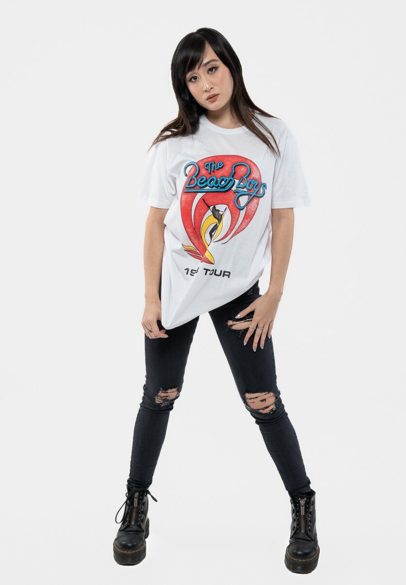 

Футболка с принтом THE BEACH SURFER 83 VINTAGE Paradiso Clothing, белый